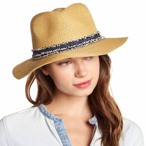 cc from nordstrom Accessories - C.C Sun Hat, Beach Woven faded  Trim Panama Hat